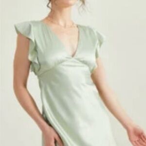 Altar'd State Light Green Mini Dress